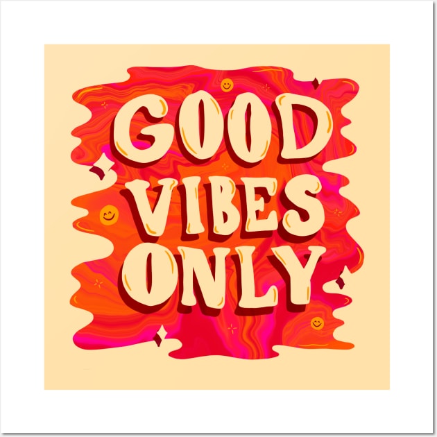 Good Vibes Only Wall Art by Doodle by Meg